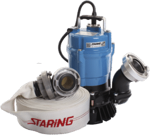EntreprenÃ¸rpumpe HS2.4S 2" 230V m/15m slange
