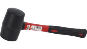 Gummihammer sort m/fiberskaft900 gram