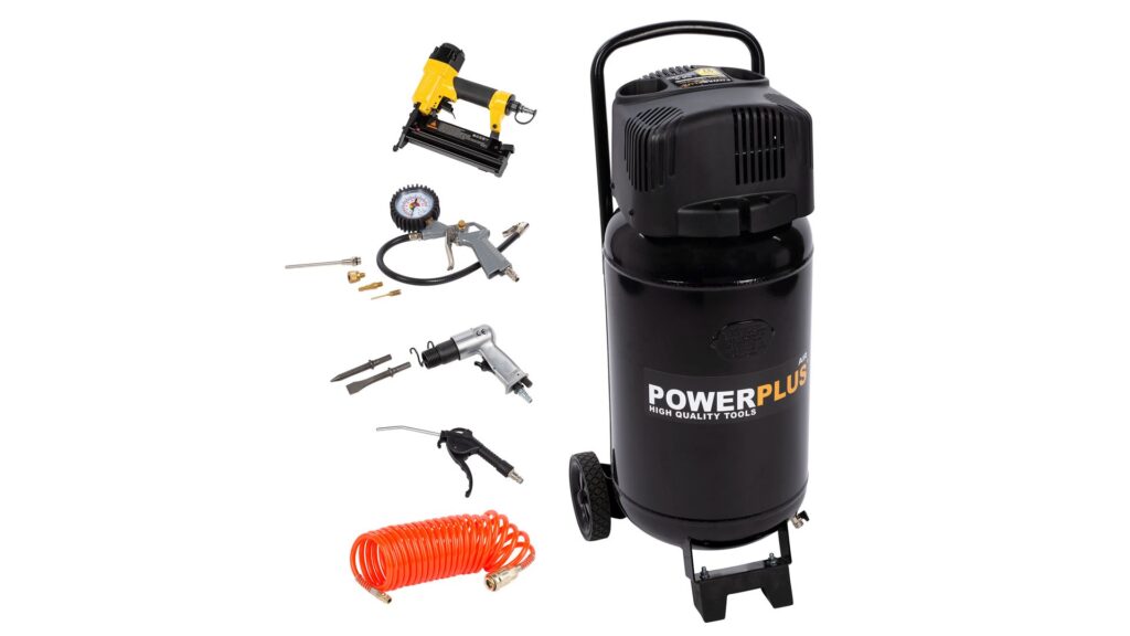 Kompressor 2,0 hk, 50 liter +9 dele
