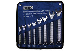 HERO Ringgaffelnoeglesaet 8 dele